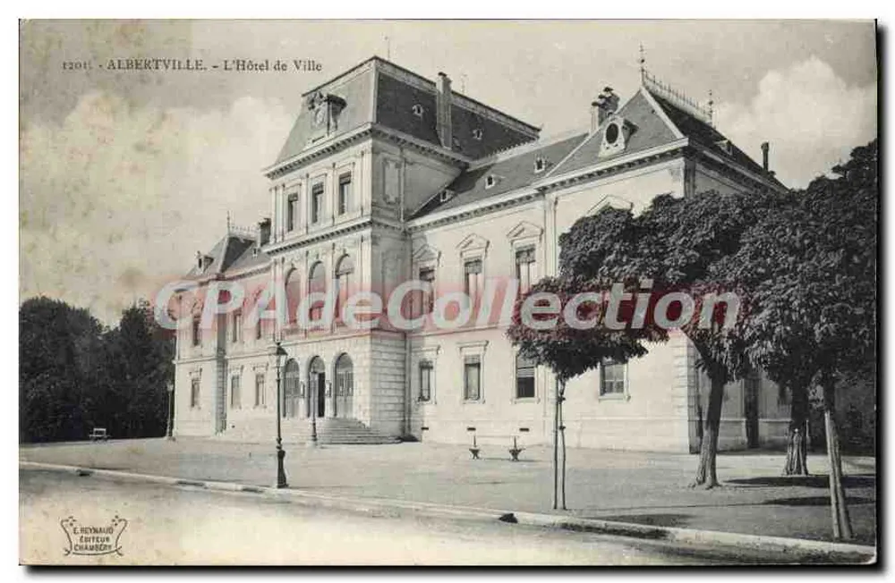 Albertville — O Palácio de Justiça — E. Reynaud, Editor, Chambéry, n°1201 - Frente