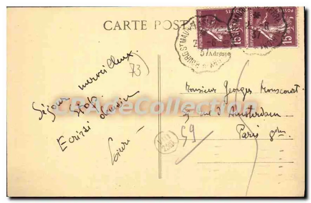 La Vallée de BOURG-St-MAURICE von der Hôtel du Val-Joli aus — Sammlung Tarentaise, Nr. 9 - Rückseite