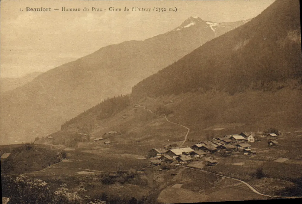 Beaufort — Dorf Praz — Cime de P'Outray (2352 m.) - Vorderseite