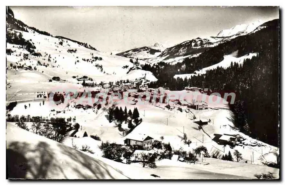 Flumet - Winter und Mont-Blanc — Ausgabe C. PETTIER - Flumet (Savoie) n°8 - Vorderseite