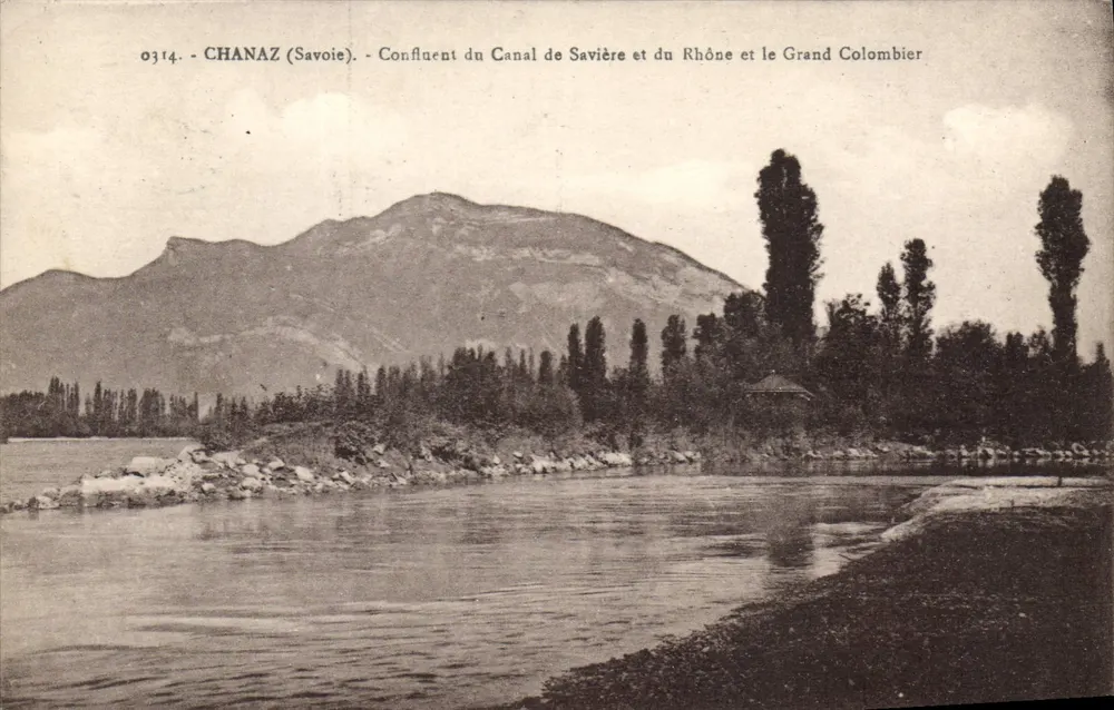 Chananaz (Savoie) — Zusammenfluss des Kanals de Savière und des Rhône und des Grand Colombier — AFBM Ausgabe - Vorderseite