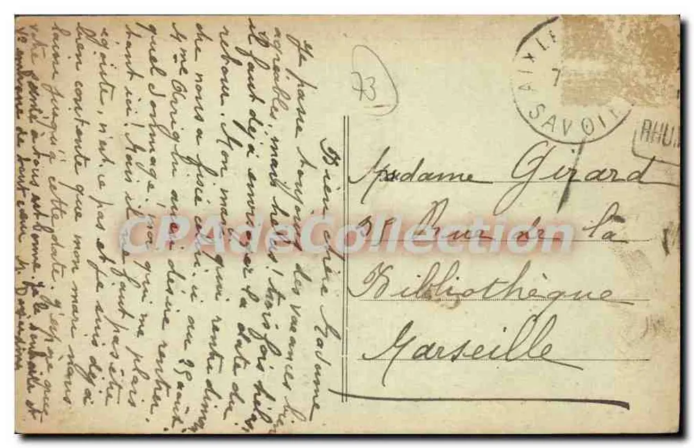 Bourdeau (Savoie) — O Lago do Bourget — O Castelo (Século X) - Verso
