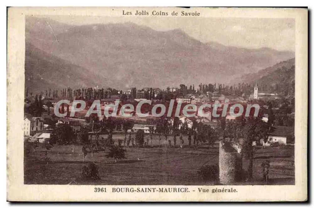 Bourg-Saint-Maurice — Widok ogólny — Piękne zakątki Savoie — nr 3961 - Awers