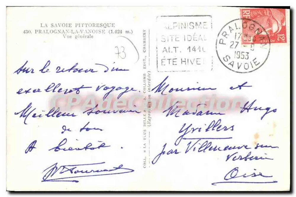 Pralognan-la-Vanoise — Vista geral — A. Collomb Edit. - Verso