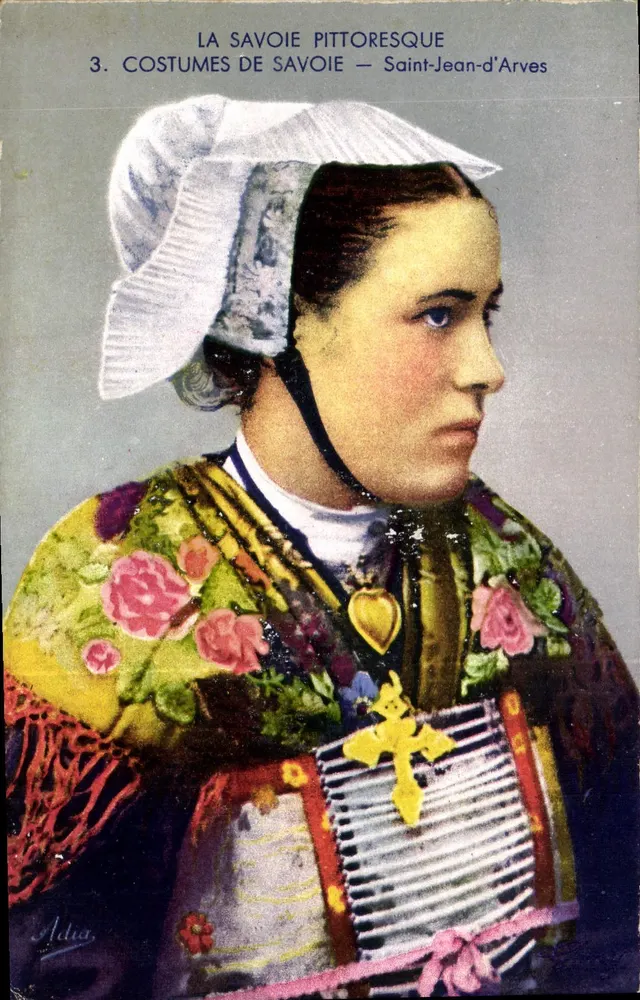 Saint-Jean-d'Arves — Savoyardisches Kleid — Adia - Vorderseite