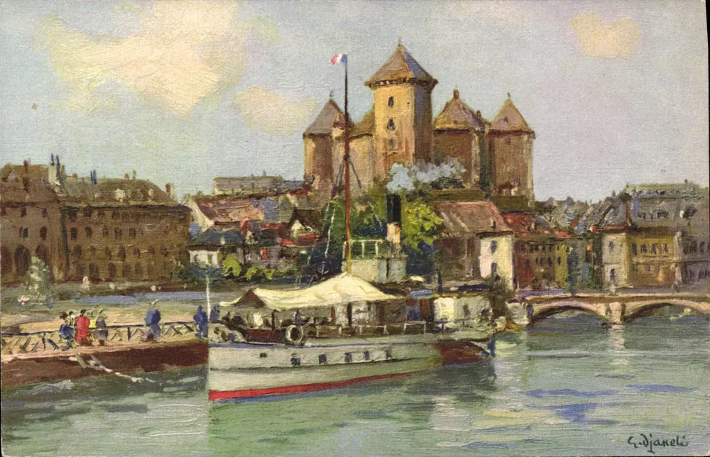 Annecy. Le Port et le Château — C.E.L.A. Genève S. 7/3 - Recto