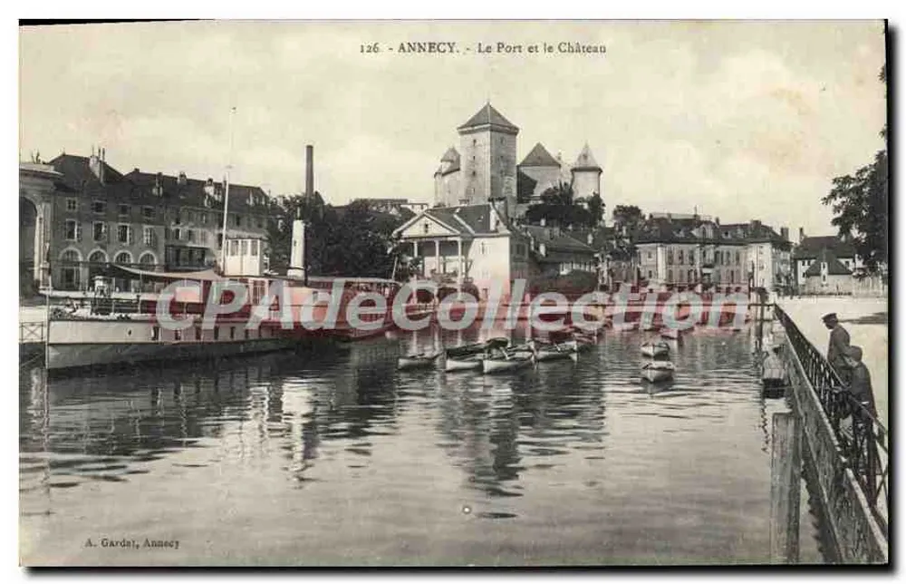 Annecy — Der Hafen und das Schloss — A. Gardat, Annecy, n°126 - Vorderseite