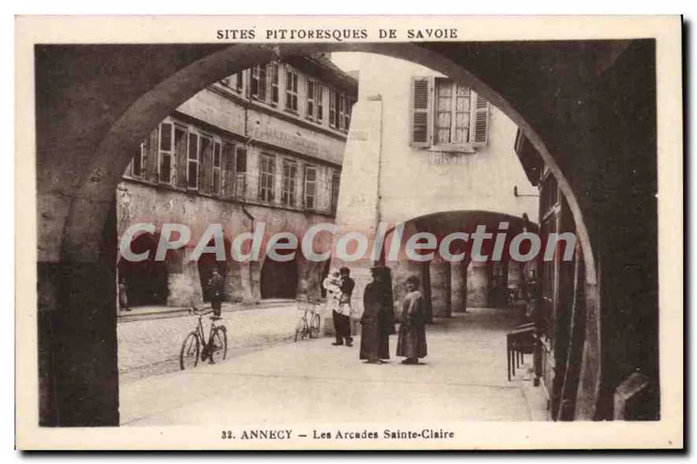 Annecy — As Arcadas Sainte-Claire — Sites Pitorescos da Saboia, n°32 - Frente