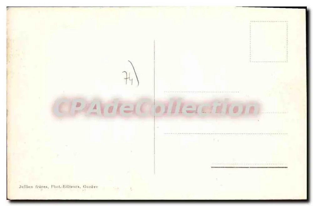 Argentière i Mont-Blanc — widok panoramiczny — J. J. 7976 - Rewers