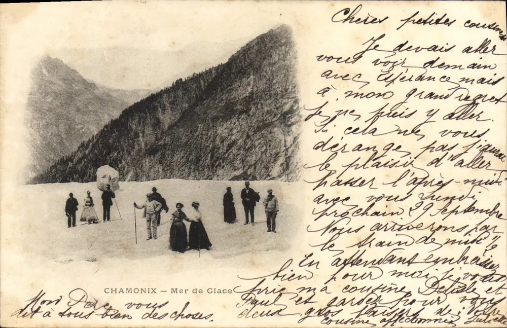 Chamonix — Mer de Glace — editor desconhecido, número de série não visível - Frente