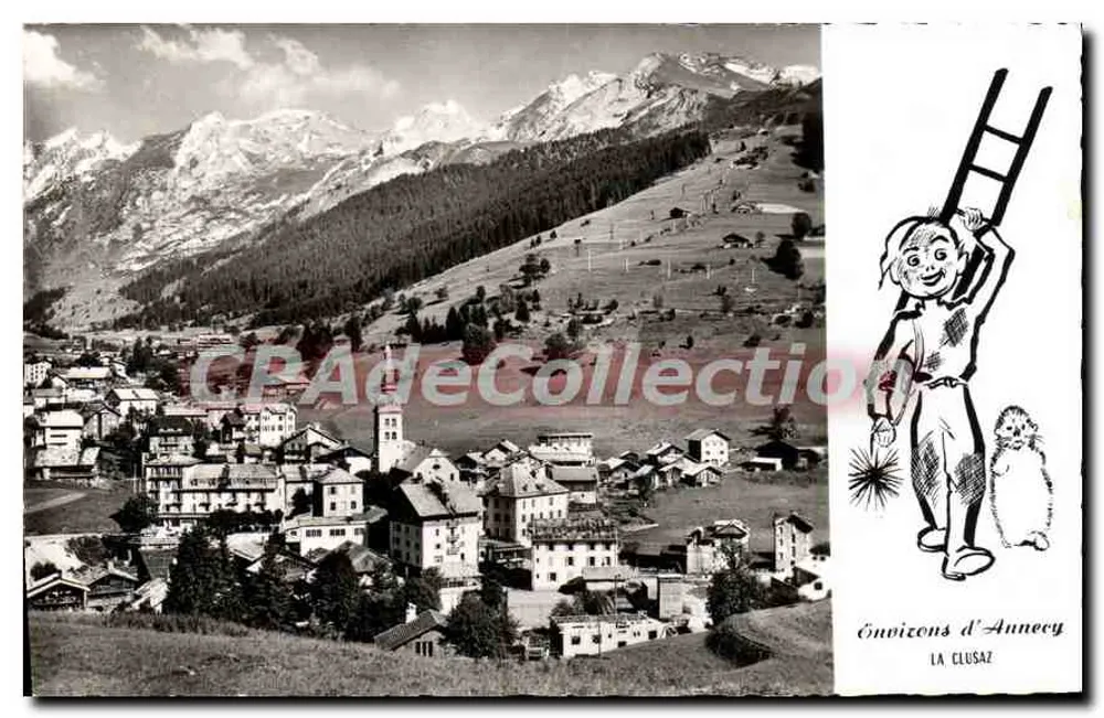 La Clusaz — Allgemeiner Blick und Kette der Aravis — Éditions d'Annecy - Vorderseite