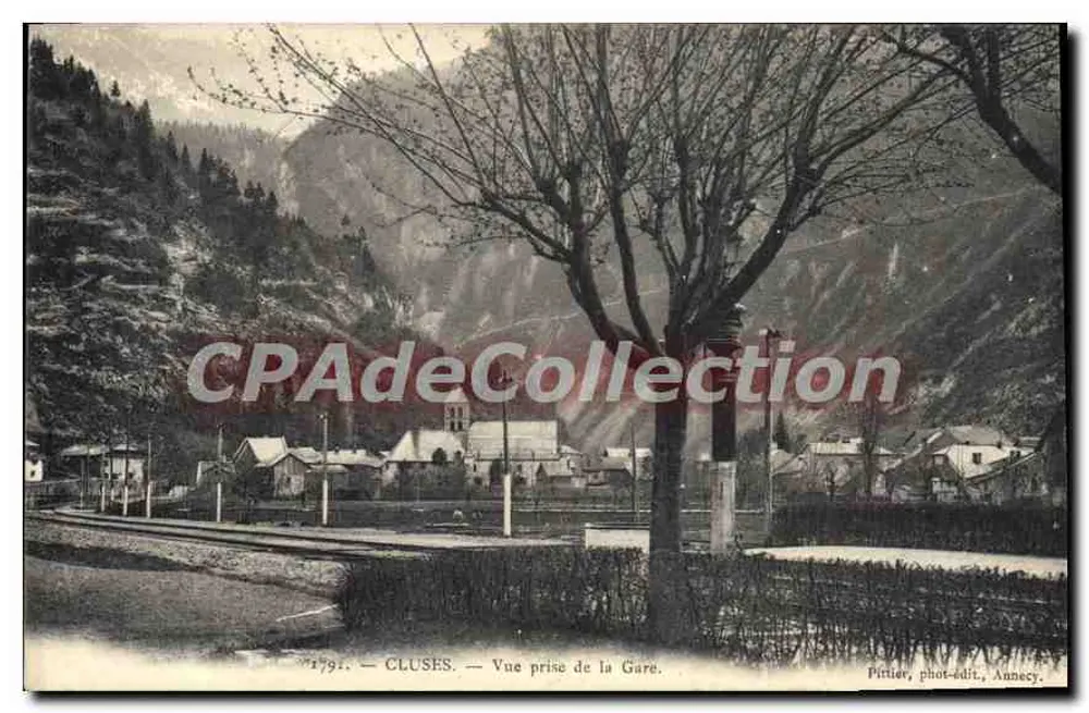 Cluses — Vue prise de la Gare — Pirttier, phot.-édit., Annecy - Recto