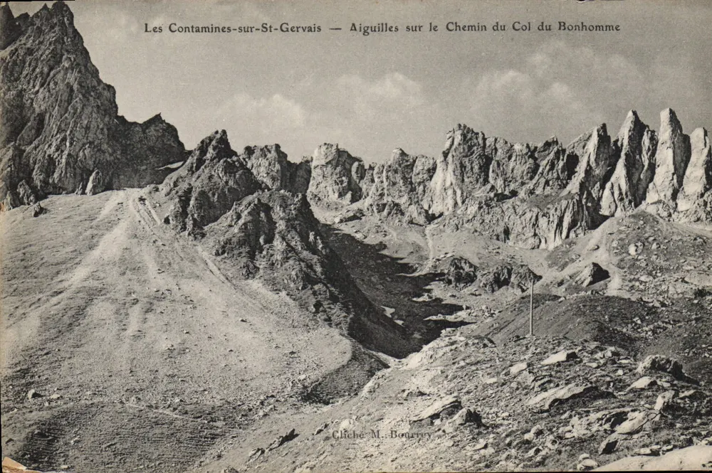 Les Contamines-sur-St-Gervais — Aiguilles sur le Chemin du Col du Bonhomme — Cliché M. Bourrey - Vorderseite