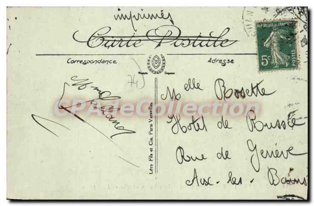 EVIAN-LES-BAINS — Savoy-Hôtel und das Thermalbad — LL - Rückseite