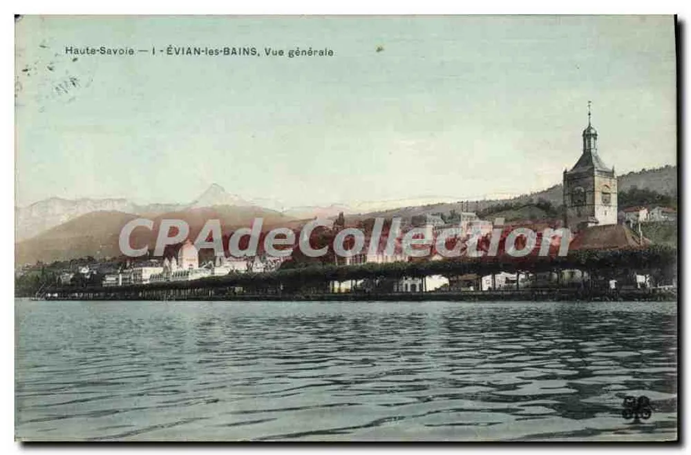 ÉVIAN-les-BAINS — Vista geral — Editor desconhecido, número de série não visível - Frente