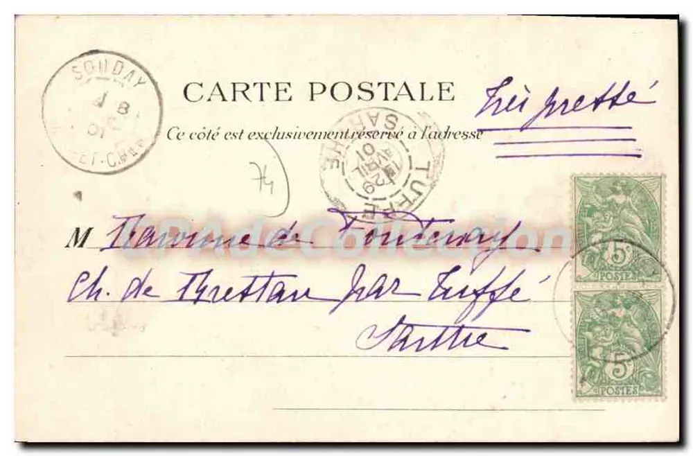 Bessan-les-Bains — Fonte Cachat — Ch. A. Besson, diretor - Verso