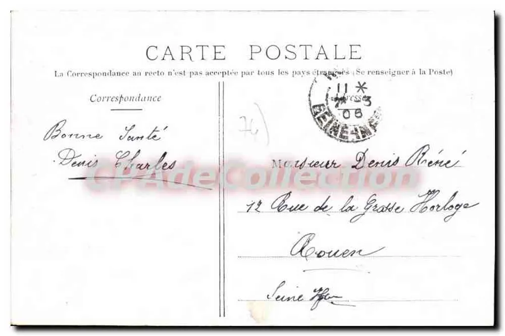 Évian-les-Bains — Vista Geral — Publicação 1904 - Verso