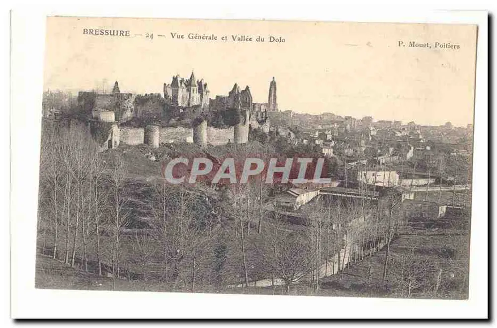 Bressuire — Vista Geral e Vale do Dolo — P. Mouet, Poitiers - Frente