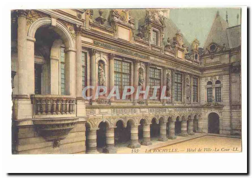 La Rochelle — Rathaus - Der Innenhof - LL - Vorderseite