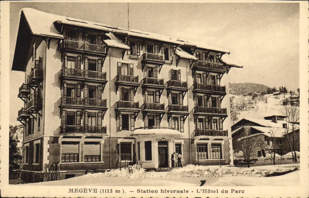 Mégève (1113 m) — Stazione invernale — L'Hôtel du Parc - Recto