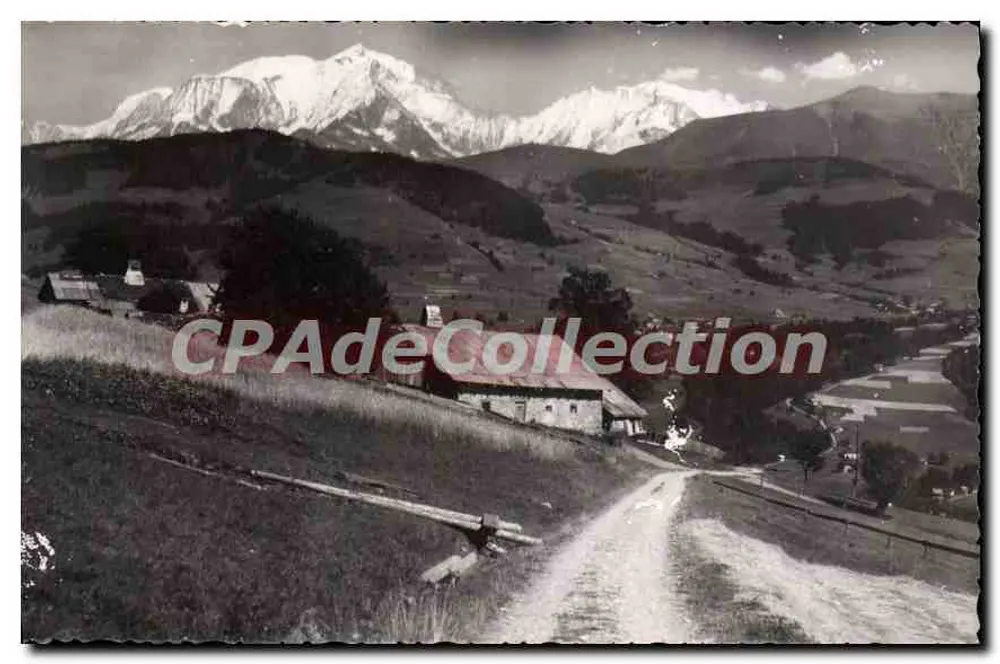 Mégeve (Haute-Savoie) — Vista do Mont-Blanc (4.807 m.) — Les Éditions Cellard, Lyon - Frente