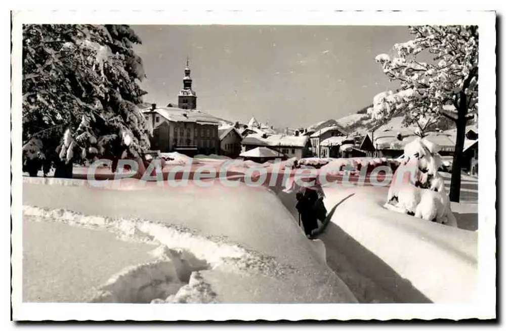 Mégeve (1.113 m.) — A vista do vilarejo — L. Morand, Editor, Mégeve (Haute-Savoie) - Frente
