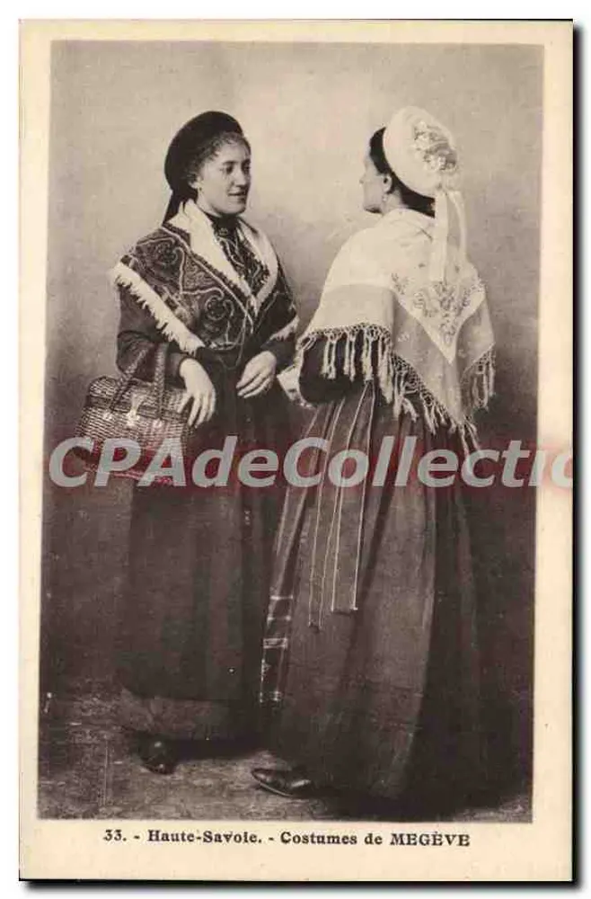 Haute-Savoie - Trajes de MÉGÈVE - L. Morand, fot.-edit. - Frente