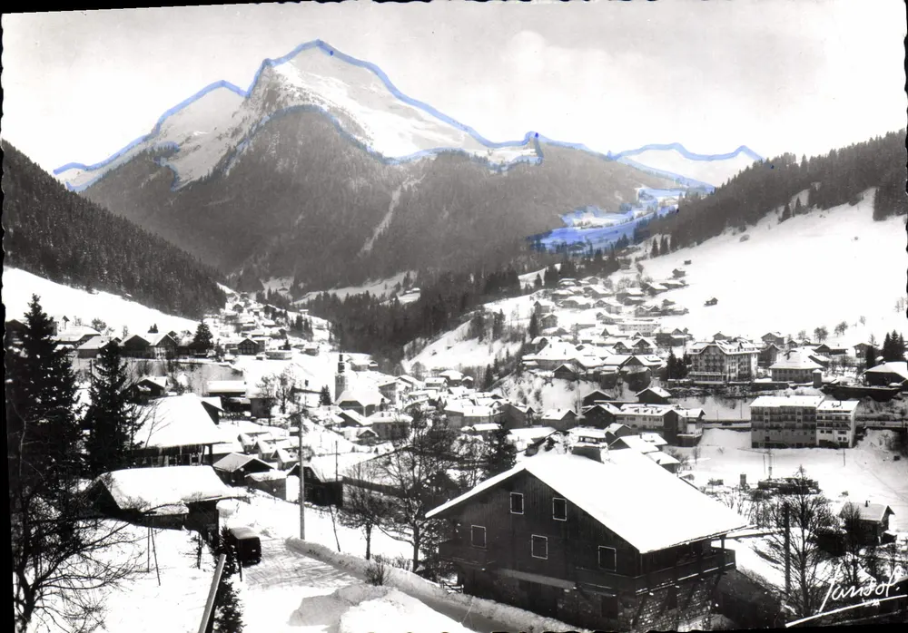 Les Gets (Haute-Savoie) — Überblick und Spitze der Marais (2170 m) — Junjol - Vorderseite