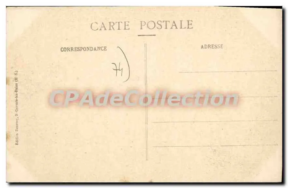Saint-Gervais-les-Bains — Les Airelles — M. B. - Verso