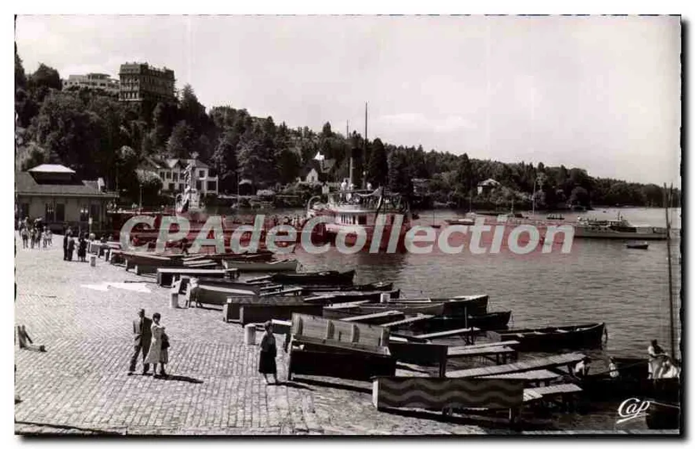 Thonon-les-Bains — A Chegada do Navio a Vapor — Réal-Photo, n°216 - Frente