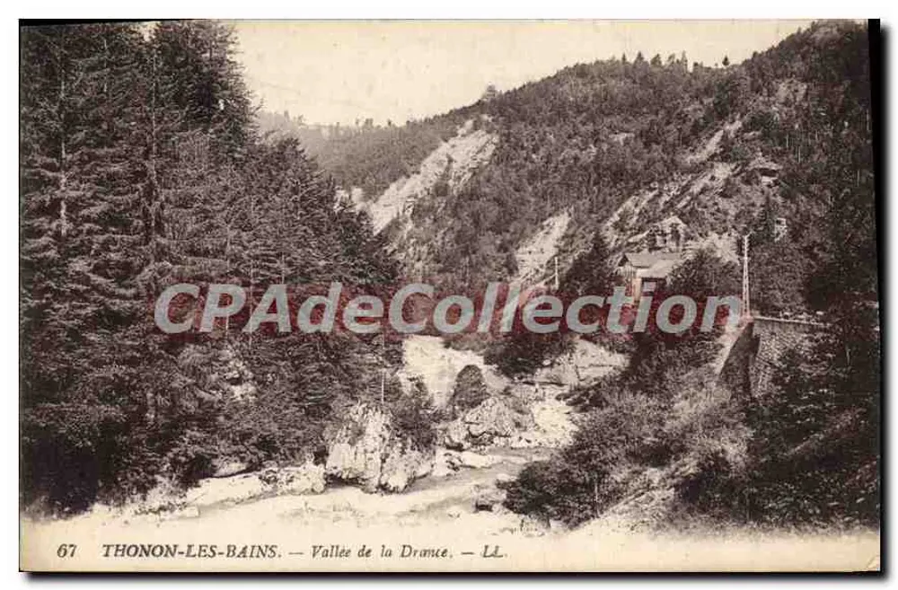 Thonon-les-Bains — Vale da Drance — LL. — Editor Lévi Fils et Cie, Paris - Frente