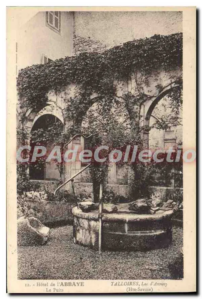 Talloires, Lago de Annecy — Hotel de l'Abbaye, O Poteiro — L. Ferrar, editor - Frente