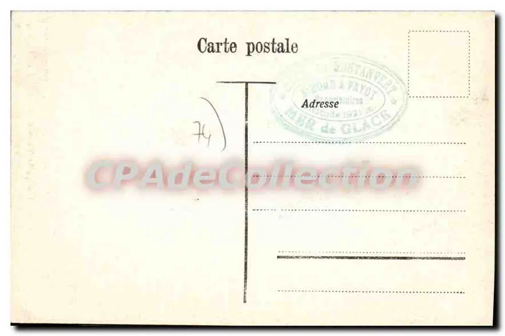 Vallorcine. Die Grüne Spitze und das Dorf Poyaz — Éditions Louis Burgy, Lausanne, Nr. 4926 - Rückseite