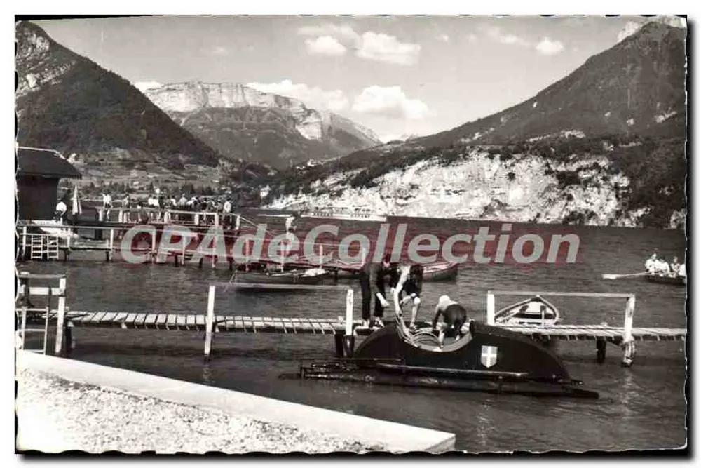 Lac d'Annecy — St-Jorioz. Vue sur le Col de Bluffy et le Parmelan — Éditions Mouchet - Recto