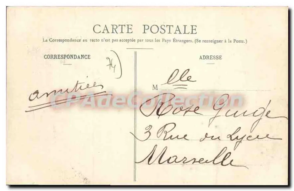 Lago de Annecy - MENTHON - Hotel Palace - Reverso