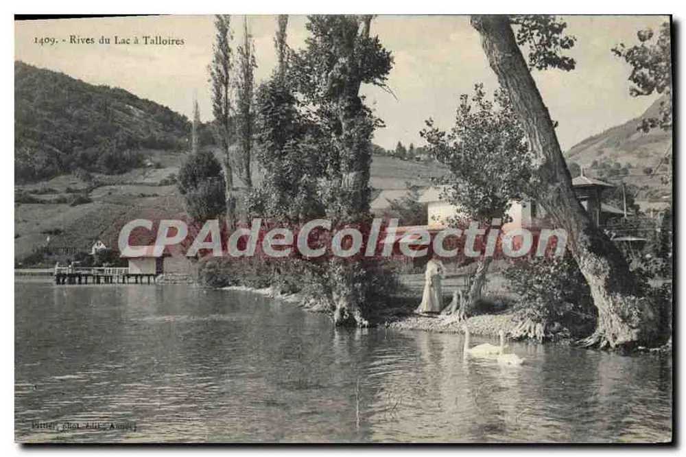 Rives do Lago em Talloires — Bilhete postal antigo de Coleção — n°1409 - Frente