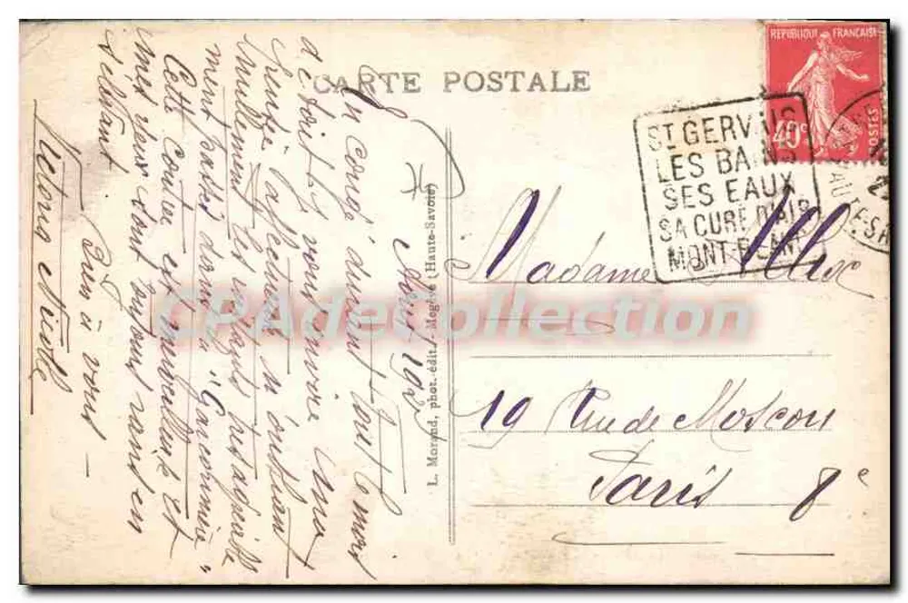 कॉम्ब्लू और माउंट-ब्लैंक - हॉट-सैवोइ - संपादक एल. मोरांड, संख्या 115 - पीछे