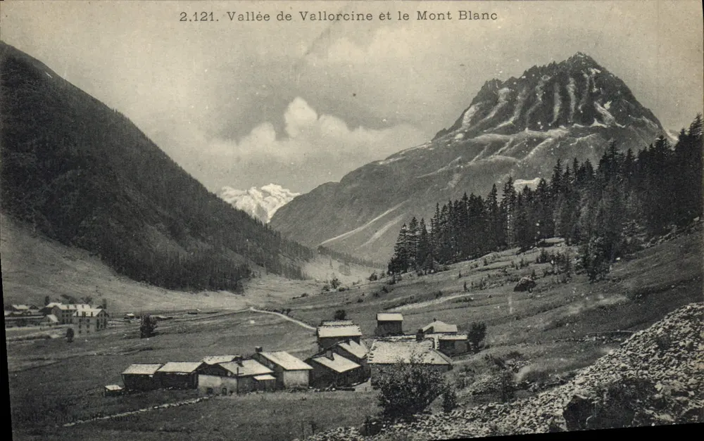 Vale de Vallorcine e o Monte Branco — 2.121 — Editor não identificado - Frente