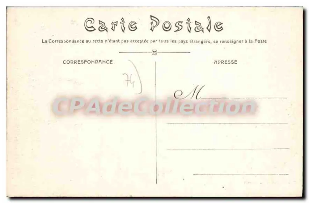 Vale de Vallorcine e o Monte Branco — 2.121 — Editor não identificado - Verso