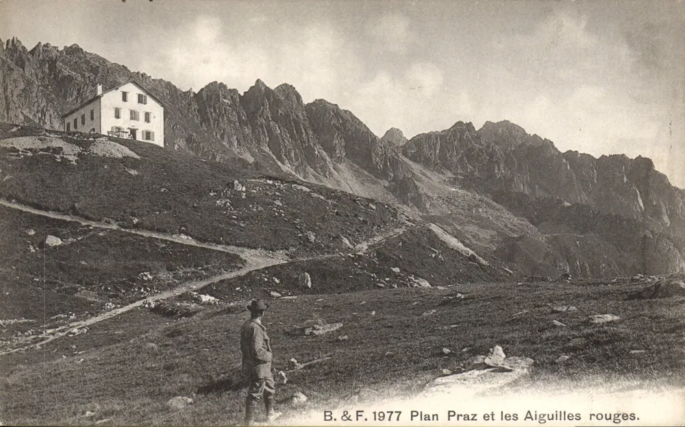 Plano Praz e as Aiguilles Rouges — B.&F. 1977 - Frente