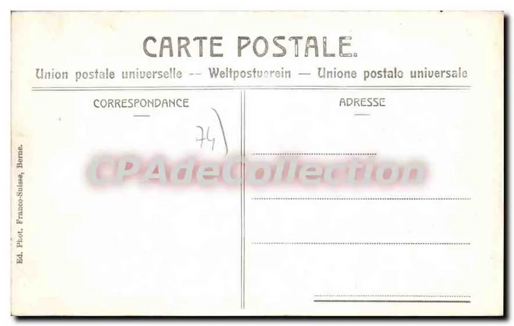 Plano Praz e as Aiguilles Rouges — B.&F. 1977 - Verso
