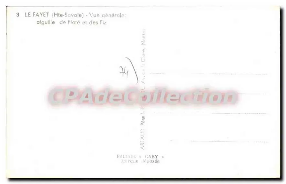 Le Fayet. Vista geral — Gaby, editor - Verso