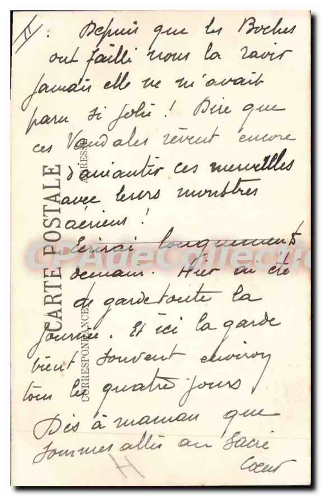 París (XVIIIe) — El Funicular y la Basílica del Sagrado Corazón de Montmartre — LL. N° 219 - Reverso