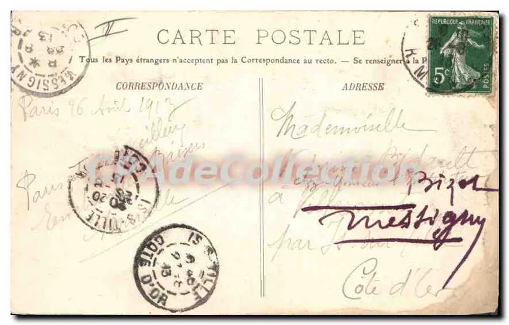 Paris — La Rue Saint-Louis-en-l'Île — LL. — n°141 - Verso