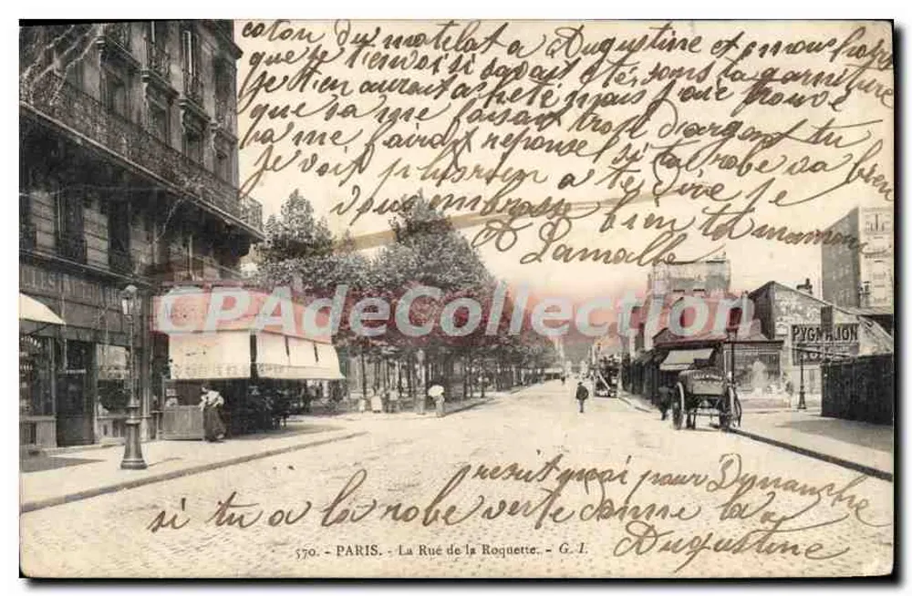 PARIS - La Rue de la Roquette — G. I. - Recto