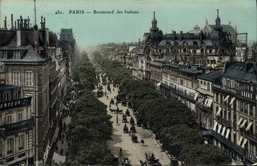 PARIJS — Boulevard des Italiens — uitgever ROCHET, n° 480 - Voorkant