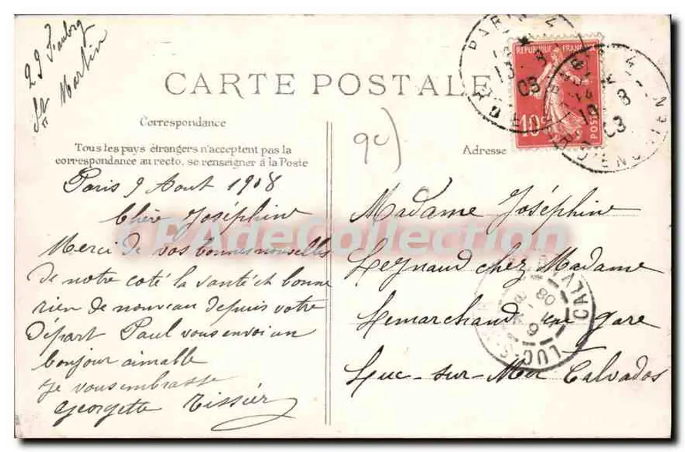 PARIJS — Boulevard des Italiens — uitgever ROCHET, n° 480 - Achterkant