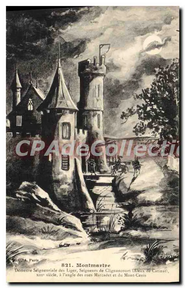 Herrenhaus der Liger — Montmartre, Paris — C. A. Paris, n° 821 - Vorderseite