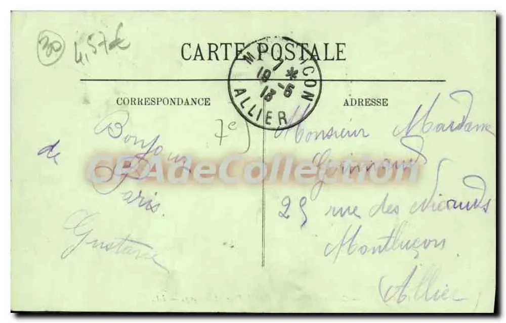 Paris (VIIe) — Kasernen des Boulevard de la Tour Maubourg — LL. — N° 1347 - Rückseite