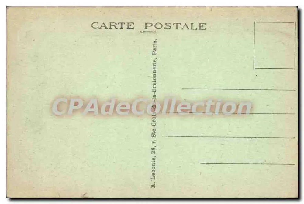 Paris — Cruzamento da Place Clichy e do Boulevard de Batignolles — A. L. - Verso